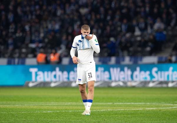 Soccer, Men, Season 2023 2024, 2 Bundesliga 13 Matchday , Hertha BSC Karlsruher SC, Marton Dardai Hertha BSC , 11 11 2023, Copyright: xSebastianxRäppold MatthiasxKochx