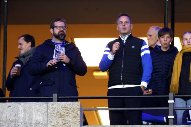 DEU, DFL, 2 FBL, Hertha BSC vs Karlsruher SC, 11 11 2023, Berliner Olympiastadion, Berlin, DEU, DFL, 2 FBL, Hertha BSC vs Karlsruher SC, im Bild DFL regulations prohibit any use of Photographs as image sequences and or quasi video Foto Juergen Engler nordphoto GmbH nordphotoxGmbHx xEngler nph00076