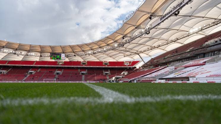 Before the start of the match, Stadium, interior, VfB Stuttgart vs Borussia Dortmund, Football, Men, 1 Bundesliga, Matchday 11, Season 23 24, GER, 11 11 2023, DFL DFB REGULATES PROHIBIT ANY USE OF PHOTOGRAPHS AS IMAGE SEQUENCES AND OR QUASI VIDEO, VfB Stuttgart vs Borussia Dortmund, Football, Men, 1 Bundesliga, Matchday 11, Season 23 24, GER, 11 11 2023 Stuttgart Copyright: xEibner-Pressefoto WolfgangxFrankx EP_WFK