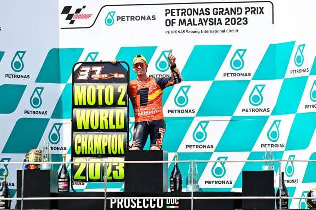Motorsport, Moto2, GP Malaysia in Sepang, Pedro Acosta - youngest Moto2 World Champion in history