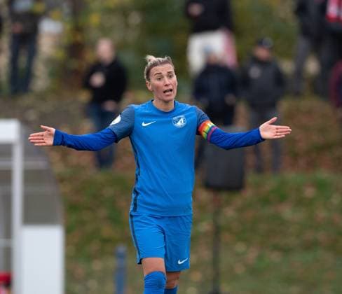 Soccer, Women, Season 2023 2024, Regionalliga Nordost 10 Matchday , 1 FC Union Berlin Türkiyemspor Berlin, Erika Szuh 1 Women, Türkiyemspor Berlin , 12 11 2023, Copyright: xSebastianxRäppold MatthiasxKochx