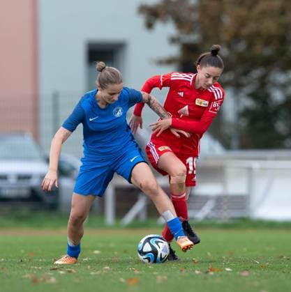 Soccer, Women, Season 2023 2024, Regionalliga Nordost 10 Matchday , 1 FC Union Berlin Türkiyemspor Berlin, f l Angelina Lübcke 1 Women, Türkiyemspor Berlin , Sarah Wippig 1 Women, Türkiyemspor Berlin , Sophie Trojahn 1 Women, 1 FC Union Berlin , Katharina Vom Dahl 1 Women, Türkiyemspor Berlin , 12 11 2023, Copyright: xSebastianxRäppold MatthiasxKochx