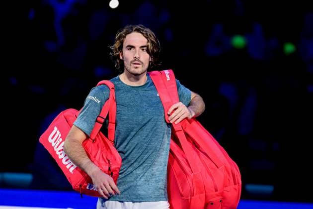 Foto Marco Alpozzi LaPresse 12 Novembre 2023 Torino - Italia - - Tennis Nitto ATP, Tennis Herren Finals - Jannik SINNER (ITA) vs Stefanos TSITSIPAS (GRE) Nella foto: Stefanos Tsitsipas (Greece) November 12, 2023 Turin - Italy - Sport - Tennis Nitto ATP Finals - Jannik SINNER (ITA) vs Stefanos TSITSIPAS (GRE) In the pic: Stefanos Tsitsipas (Greece)  Copyright: xMarcoxAlpozzi LaPressex