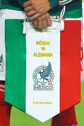 RECORD DATE NOT STATED FIFA U-17 World Cup Indonesia 2023 Mexico 1-3 Germany Detail of Banderin during the game Mexico vs Germany, corresponding to Group F of the FIFA U-17 World Cup Indonesia 2023, at Si Jalak Harupat Stadium, on November 12, 2023. <br><br> Detalle Banderin de Mexico durante el partido Mexico vs Alemania, correspondiente al Grupo F de la Copa Mundial de la FIFA Sub-17 Indonesia 2023, en el Estadio Si Jalak Harupat Stadium, el 12 de Noviembre de 2023. BANDUNG INDONESIA INDONESIA  Copyright: xAdrianxMaciasx 20231112100111_FWC_U17_GF_MEX_GER_MEXICO98