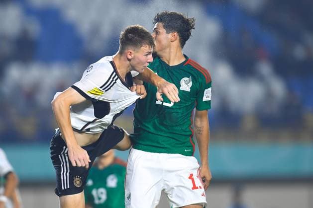 RECORD DATE NOT STATED FIFA U-17 World Cup Indonesia 2023 Mexico 1-3 Germany Adrian Ortellao of Mexico during the game Mexico vs Germany, corresponding to Group F of the FIFA U-17 World Cup Indonesia 2023, at Si Jalak Harupat Stadium, on November 12, 2023. <br><br> Adrian Ortellao de Mexico durante el partido Mexico vs Alemania, correspondiente al Grupo F de la Copa Mundial de la FIFA Sub-17 Indonesia 2023, en el Estadio Si Jalak Harupat Stadium, el 12 de Noviembre de 2023. BANDUNG INDONESIA INDONESIA  Copyright: xAdrianxMaciasx 20231112102247_FWC_U17_GF_MEX_GER_ORTELLAO125