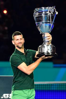 Sport Bilder des Tages IPP20231113 Tennis: Nitto ATP, Tennis Herren Finals 2023 in Turin, novak djokovic (Verwendung nur in Deutschland - GERMANY ONLY) *** IPP20231113 Tennis Nitto ATP Finals 2023 in Turin, novak djokovic Use only in Germany GERMANY ONLY 