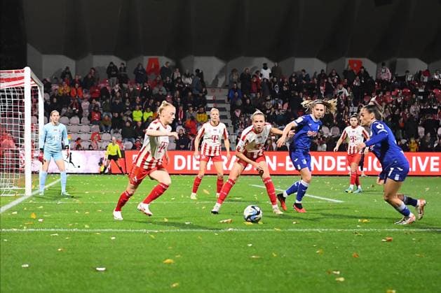 COLOGNE, GERMANY - 13 NOVEMBER, 2023: The match of Women Bundesliga 1.FC Koeln Frauen vs TSG 1899 Hoffenheim Frauen  Copyright: xVITALIIxKLIUIEVx