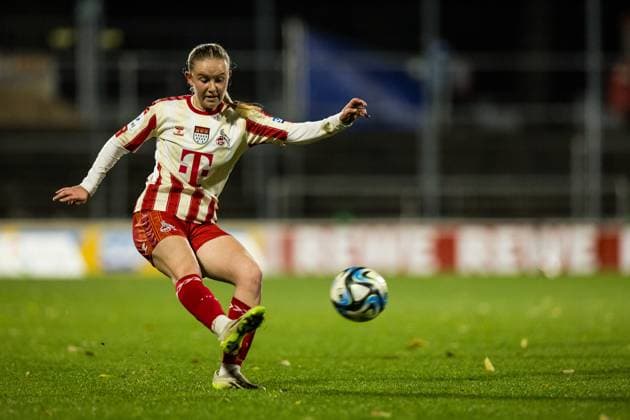GOOGLE Pixel Frauen Bundesliga 1 FC Koeln TSG Hoffenheim 13 11 2023 Carlotta Imping 1 FC Koeln, 14 shoots GOOGLE Pixel Frauen Bundesliga 1 FC Koeln TSG Hoffenheim, Koeln, Franz Kremer Stadion DFB REGULATIONS PROHIBIT ANY USE OF PHOTOGRAPHS AS IMAGE SEQUENCES AND OR QUASI VIDEO Copyright: xBEAUTIFULxSPORTS Wunderlx