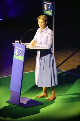 13 11 23 Podium Talk Diversity unites Germany, Stuttgart, 13 11 2023, Football, UEFA Euro 2024, Host City Stuttgart, Podium Talk Diversity unites Dr Alexandra Sußmann Mayoress