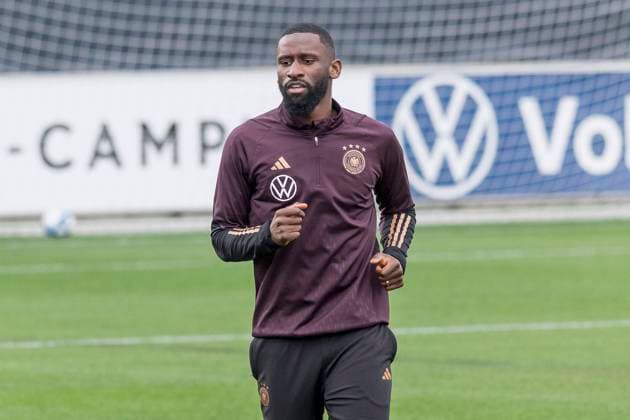 Training German national football team, DFB Campus, 14 11 2023 Antonio Rüdiger German national football team , Training German national football team, Frankfurt, DFB Campus, 14 11 2023 Copyright: xBEAUTIFULxSPORTS Gawlikx