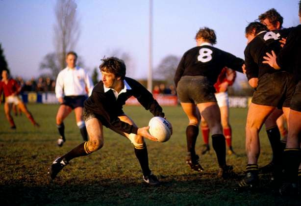 Wasps v Loughborough College 25 January 1986 London, Rugby Union, Loughborough University v Wasps. Nigel Melville of Wasps. Photo: Mark Leech Offside London UK *** Wasps gegen Loughborough College 25. Januar 1986 London, Rugby Union, Loughborough University gegen Wasps Nigel Melville von Wasps Foto Mark Leech Abseits London UK  Copyright: xMarkxLeechx xOffsidexOffside al