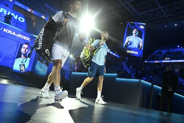 Tennis - Nitto ATP, Tennis Herren Finals Torino 2023 - Double Dodig Krajicek TENNIS : Nitto Atp Finals Torino 2023 - 14 11 2023 - ChrysleneCaillaud Panoramic 