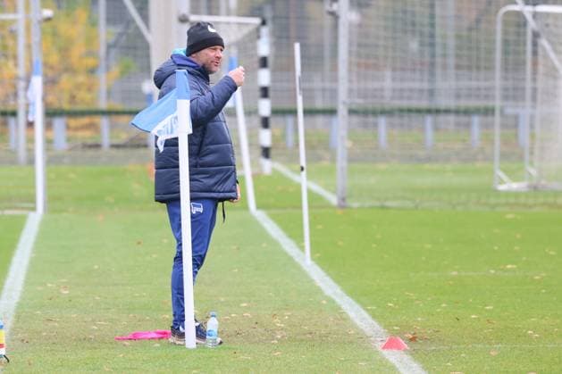 DEU, DFL, 2 FBL Hertha BSC, Training, 15 11 2023, Sportforum, Berlin, DEU, DFL, 2 FBL Hertha BSC, Training, im Bild Cheftrainer Pal Dardai Hertha BSC Berlin DFL regulations prohibit any use of Photographs as image sequences and or quasi video Foto Juergen Engler nordphoto GmbH nordphotoxGmbHx xEngler nph00076