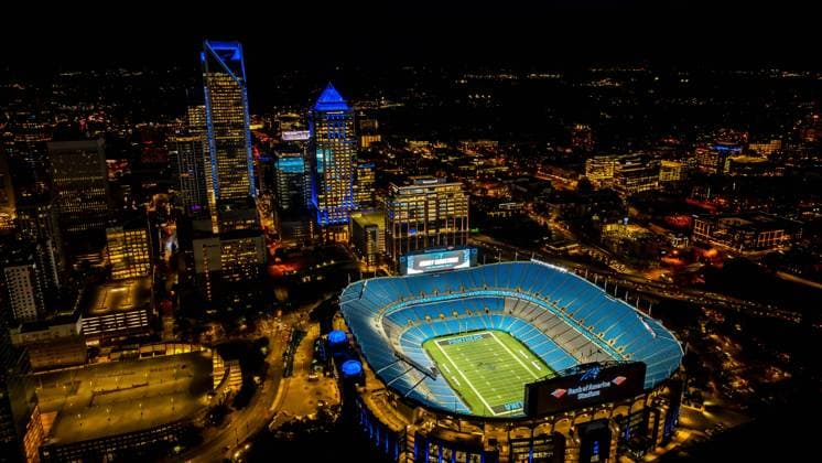 Football, Copa America 2024, sports facilities, Bank of America Stadium in Charlotte