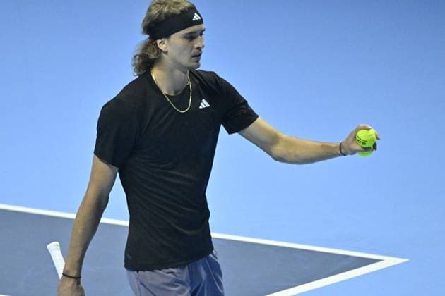 Tennis - Nitto ATP, Tennis Herren Finals Torino 2023 - Alexander Zverev - Allemagne TENNIS : Nitto Atp Finals Torino 2023 - 15 11 2023 - ChrysleneCaillaud Panoramic 
