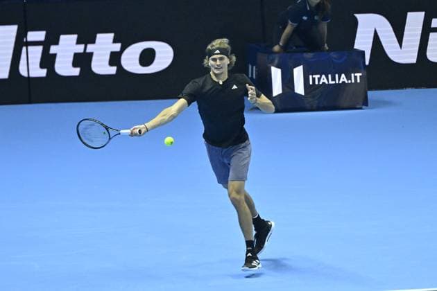 Tennis - Nitto ATP, Tennis Herren Finals Torino 2023 - Alexander Zverev - Allemagne TENNIS : Nitto Atp Finals Torino 2023 - 15 11 2023 - ChrysleneCaillaud Panoramic 