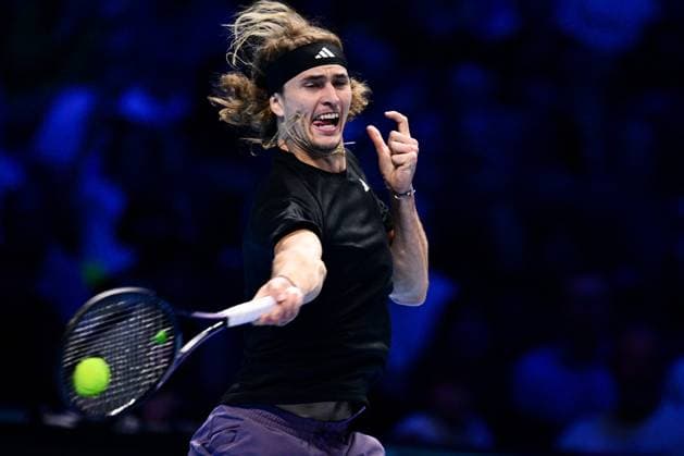 Sport Bilder des Tages Foto Marco Alpozzi LaPresse 15 Novembre 2023 Torino - Italia - - Tennis Nitto ATP, Tennis Herren Finals - Daniil MEDVEDEV (RUS) vs Alexander ZVEREV (GER) Nella foto: Alexander Zverev (Germany) November 15, 2023 Turin - Italy - Sport - Tennis Nitto ATP Finals - Daniil MEDVEDEV (RUS) vs Alexander ZVEREV (GER) In the pic: Alexander Zverev (Germany)  Copyright: xMarcoxAlpozzi LaPressex