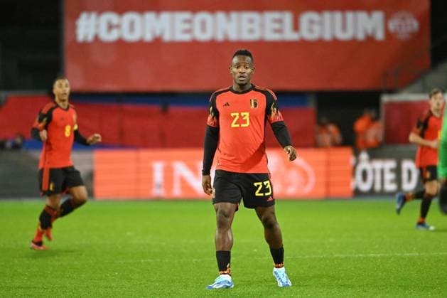 231115 Belgium vs Serbia Michy Batshuayi of Belgium pictured during a friendly football game between the national teams of Belgium and Serbia, in preparation of a UEFA EURO, EM, Europameisterschaft,Fussball 2024 qualifying game, on November 15, 2023 in Leuven, Belgium. (Photo by Maarten Straetemans Isosport) LEUVEN BELGIUM  Copyright: xx 417734