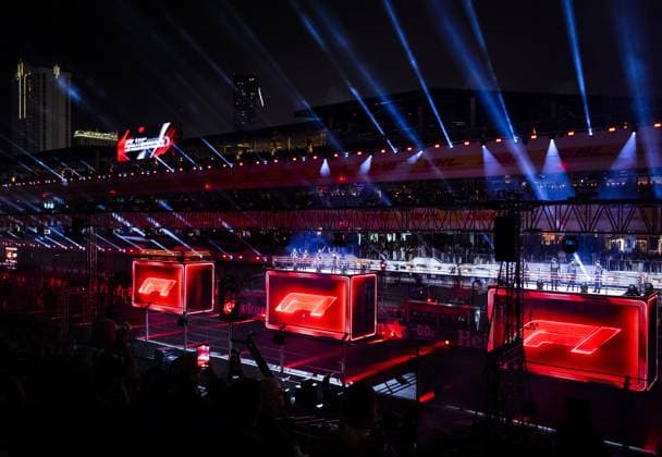 LAS VEGAS - The drivers during the opening ceremony prior to the Formula 1 Grand Prix at the Las Vegas Strip Circuit in Nevada. ANP SEM VAN DER WAL F1 Grand Prix of Las Vegas - Previews 2022 23 xVIxANPxSportx xxANPxIVx 483991270 originalFilename: 483991270.jpg