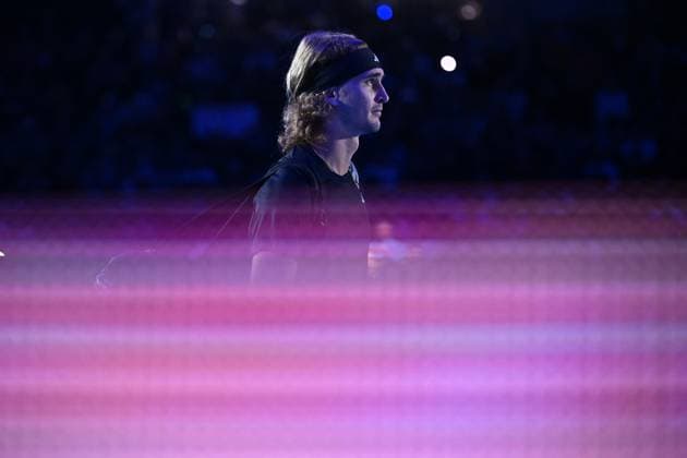 Sport Bilder des Tages Nitto ATP, Tennis Herren Finals - Turin Alexander Zverev (GER) during his second round match at the 2023 Nitto ATP Finals in Turin, Italy, on November 15, 2023. Photo by Corinne Dubreuil ABACAPRESS.COM Turin Italy  Copyright: xDubreuilxCorinne ABACAx