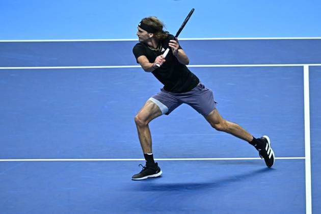 Nitto ATP, Tennis Herren Finals - Turin Alexander Zverev (GER) during his second round match at the 2023 Nitto ATP Finals in Turin, Italy, on November 15, 2023. Photo by Corinne Dubreuil ABACAPRESS.COM Turin Italy  Copyright: xDubreuilxCorinne ABACAx