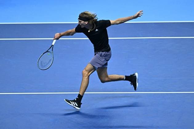 Nitto ATP, Tennis Herren Finals - Turin Alexander Zverev (GER) during his second round match at the 2023 Nitto ATP Finals in Turin, Italy, on November 15, 2023. Photo by Corinne Dubreuil ABACAPRESS.COM Turin Italy  Copyright: xDubreuilxCorinne ABACAx
