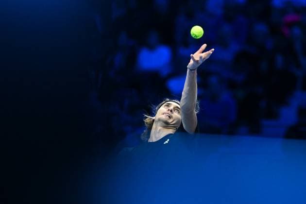 Nitto ATP, Tennis Herren Finals - Turin Alexander Zverev (GER) during his second round match at the 2023 Nitto ATP Finals in Turin, Italy, on November 15, 2023. Photo by Corinne Dubreuil ABACAPRESS.COM Turin Italy  Copyright: xDubreuilxCorinne ABACAx