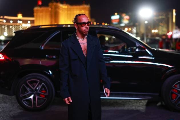 44 Lewis Hamilton GBR, Mercedes AMG Petronas F1 Team , F1 Grand Prix of Las Vegas at Las Vegas Strip Circuit on November 15, 2023 in Las Vegas, United States of America Photo by HOCH ZWEI Las Vegas United States of America