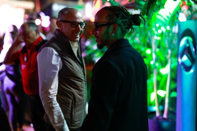 44 Lewis Hamilton GBR, Mercedes AMG Petronas F1 Team , F1 Grand Prix of Las Vegas at Las Vegas Strip Circuit on November 15, 2023 in Las Vegas, United States of America Photo by HOCH ZWEI Las Vegas United States of America