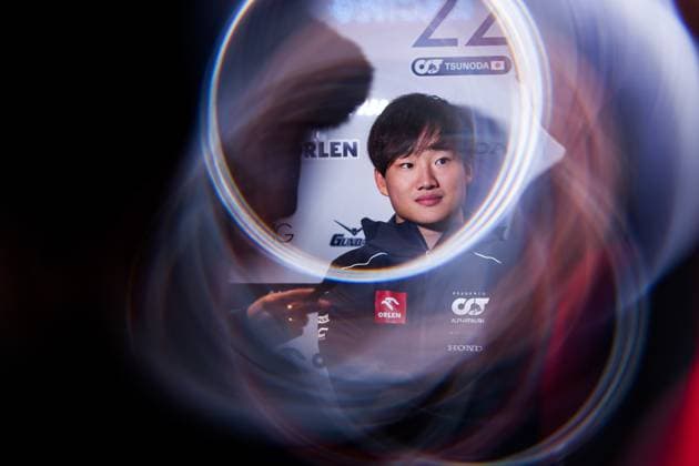TSUNODA Yuki (jap), Scuderia AlphaTauri AT04, portrait during the 2023 Formula 1 Heineken Silver Las Vegas Grand Prix, 21th round of the 2023 Formula One World Championship, WM, Weltmeisterschaft from November 17 to 19, 2023 on the Las Vegas Strip Circuit, in Las Vegas, USA - F1 - LAS VEGAS GRAND PRIX 2023 DPPI Panoramic  00123046_AV3_3568