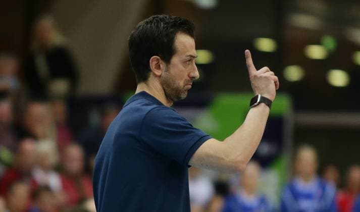 Stuttgart , Volleyball CEV Champions League , Allianz MTV Stuttgart vs Imoco Volley Conegliano , Coach Daniele Santarelli Imoco