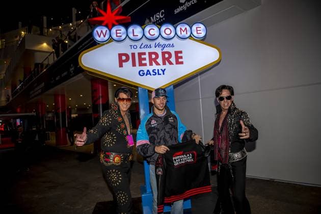 Las Vegas - 15-11-2023, Las Vegas Strip Circuit, Pierre Gasly at the Formula 1 USA Grand Prix 2023 Wednesday Formula 1 USA Grand Prix 2023 Wednesday  x23183104x Copyright: