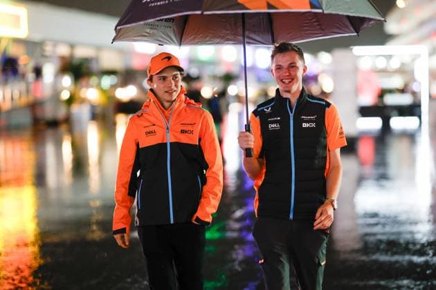 81 Oscar Piastri AUS, McLaren F1 Team , F1 Grand Prix of Las Vegas at Las Vegas Strip Circuit on November 15, 2023 in Las Vegas, United States of America Photo by HOCH ZWEI Las Vegas United States of America