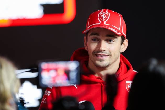 LECLERC Charles (mco), Scuderia Ferrari SF-23, portrait during the 2023 Formula 1 Heineken Silver Las Vegas Grand Prix, 21th round of the 2023 Formula One World Championship, WM, Weltmeisterschaft from November 17 to 19, 2023 on the Las Vegas Strip Circuit, in Las Vegas, USA - F1 - LAS VEGAS GRAND PRIX 2023 DPPI Panoramic  00123046_AV6_4651