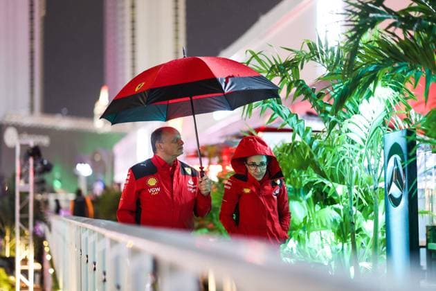 VASSEUR FrÃ dÃ ric (fra), Team Principal & General Manager of the Scuderia Ferrari, portrait during the 2023 Formula 1 Heineken Silver Las Vegas Grand Prix, 21th round of the 2023 Formula One World Championship, WM, Weltmeisterschaft from November 17 to 19, 2023 on the Las Vegas Strip Circuit, in Las Vegas, USA - F1 - LAS VEGAS GRAND PRIX 2023 DPPI Panoramic  00123046_AV3_4173