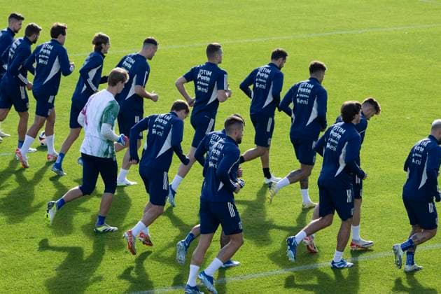 Football, Italy national team, Training