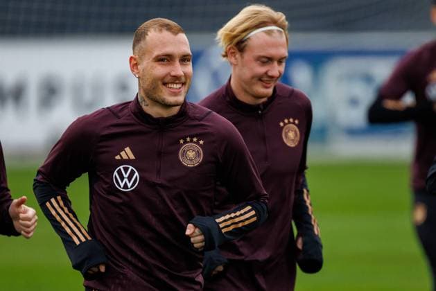 Training DFB mens national team, DFB Campus Frankfurt, 16 11 2023 David Raum RB Leipzig Training DFB mens national team, DFB Campus Frankfurt, 16 11 2023 Copyright: xBEAUTIFULxSPORTS Hahnex