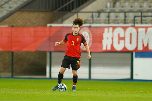 Arthur Theate (BEL), NOVEMBER 15, 2023 - Football Soccer : FIFA International Friendly, Länderspiel, Nationalmannschaft match between Belgium - Serbia at the Den Dreef Stadium in Heverlee, Belgium. Noxthirdxpartyxsales  (235831607)