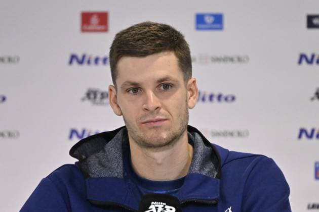Tennis - Nitto ATP, Tennis Herren Finals Torino 2023 - Hubert Hurkacz - press conference, PK, Pressekonferenz - Pologne TENNIS : Nitto Atp Finals Torino 2023 - 16 11 2023 - ChrysleneCaillaud Panoramic 