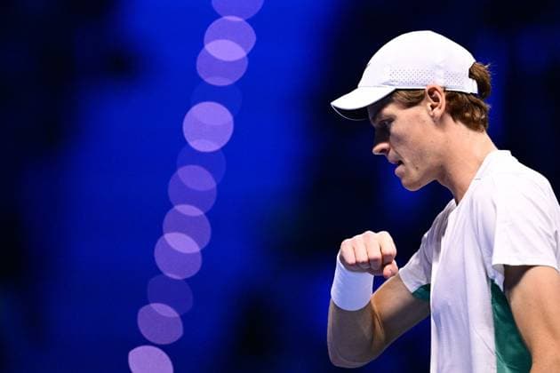Foto Marco Alpozzi LaPresse 16 Novembre 2023 Torino - Italia - - Tennis Nitto ATP, Tennis Herren Finals - Jannik SINNER (ITA) ) vs Holger RUNE (DEN) Nella foto: Jannik Sinner (Italia) November 16, 2023 Turin - Italy - Sport - Tennis Nitto ATP Finals - Jannik SINNER (ITA) ) vs Holger RUNE (DEN) In the pic: Jannik Sinner (Italia)  Copyright: xMarcoxAlpozzi LaPressex