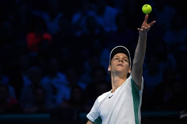 IPP20231116 Tennis: Nitto ATP, Tennis Herren Finals 2023 in Turin, Jannik Sinner (Verwendung nur in Deutschland - GERMANY ONLY) *** IPP20231116 Tennis Nitto ATP Finals 2023 in Turin, Jannik Sinner Use only in Germany GERMANY ONLY 