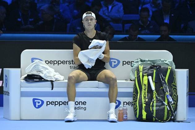 Tennis - Nitto ATP, Tennis Herren Finals Torino 2023 - Holger Rune - Danemark TENNIS : Nitto Atp Finals Torino 2023 - 16 11 2023 - ChrysleneCaillaud Panoramic 