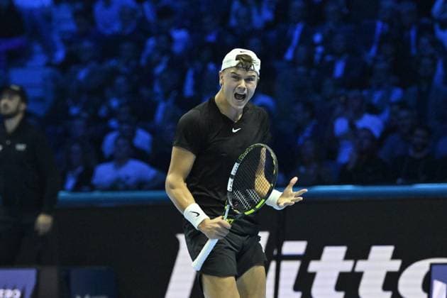 Tennis - Nitto ATP, Tennis Herren Finals Torino 2023 - Holger Rune - Danemark TENNIS : Nitto Atp Finals Torino 2023 - 16 11 2023 - ChrysleneCaillaud Panoramic 