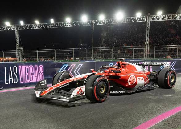November 16, 2023, Las Vegas, Nevada, USA: Charles Leclerc of Monaco driving the (16) Ferrari SF-23 on track during practice ahead of the F1 Grand Prix of Las Vegas at Las Vegas Strip Circuit on November 16, 2023 in Las Vegas, Nevada, United States. Las Vegas USA - ZUMAc132 20231116_fap_c132_004 Copyright: xAndrewxChinx
