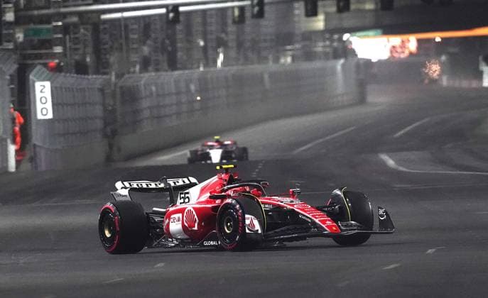 FORMULA 1 HEINEKEN SILVER LAS VEGAS GRAND PRIX 2023 16 11 2023, Las Vegas Street Circuit, Las Vegas, FORMULA 1 HEINEKEN SILVER LAS VEGAS GRAND PRIX 2023 ,in the picture Carlos Sainz Jr ESP , Scuderia Ferrari nordphotoxGmbHx xBratic nph00250