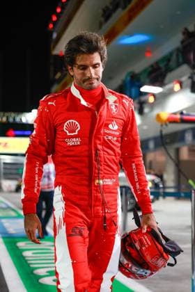 55 Carlos Sainz ESP, Scuderia Ferrari , F1 Grand Prix of Las Vegas at Las Vegas Strip Circuit on November 16, 2023 in Las Vegas, United States of America Photo by HOCH ZWEI Las Vegas United States of America