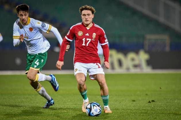 Bulgaria v Hungary - UEFA EURO, EM, Europameisterschaft,Fussball 2024 Qualifier Callum Styles of Hungary during UEFA Euro 2024 Group G qualification football match between Bulgaria and Hungary, at the Vassil Levski Stadium in Sofia, on November 16, 2023. Sofia Bulgaria  Copyright: xGeorgixPaleykovx originalFilename:paleykov-notitle231116_npkma.jpg