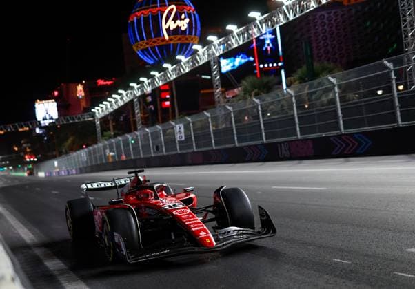 16 Charles Leclerc MCO, Scuderia Ferrari , F1 Grand Prix of Las Vegas at Las Vegas Strip Circuit on November 17, 2023 in Las Vegas, United States of America Photo by HOCH ZWEI Las Vegas United States of America