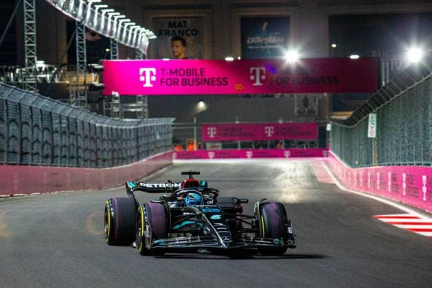 Formula 1 Championship - FORMULA 1 HEINEKEN SILVER LAS VEGAS GRAND PRIX 2023 George Russell (GBR) Mercedes W14 E Performance during FORMULA 1 HEINEKEN SILVER LAS VEGAS GRAND PRIX 2023 - Nov 17 to 19 2023 Las Vega, Nevada, USA - USA  Copyright: xIPAxSport ABACAx
