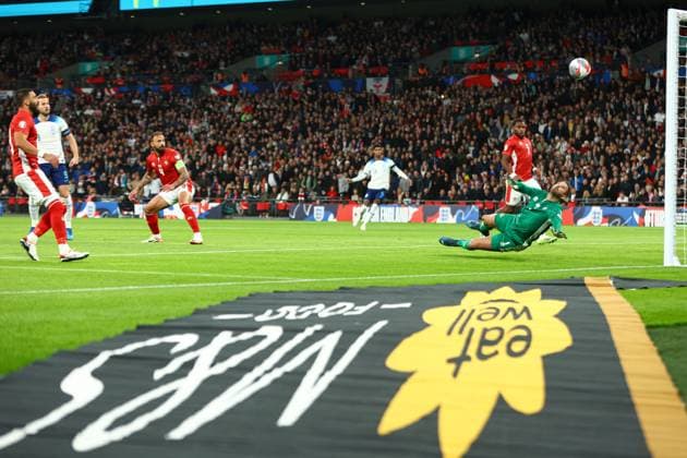 EDITORIAL USE ONLY No use with unauthorised audio, video, data, fixture lists, club league logos or live services. Online in-match use limited to 120 images, no video emulation. No use in betting, games or single club league player publications. England v Malta, UEFA European Championship, EM, Europameisterschaft 2024 Qualifying, Group C, Football, Wembley Stadium, London, UK - 17 Nov 2023 EDITORIAL USE ONLY No use with unauthorised audio, video, data, fixture lists, club league logos or live services. Online in-match use limited to 120 images, no video emulation. No use in betting, games or single club league player publications. Copyright: xKieranxMcManus Shutterstockx 14217962x